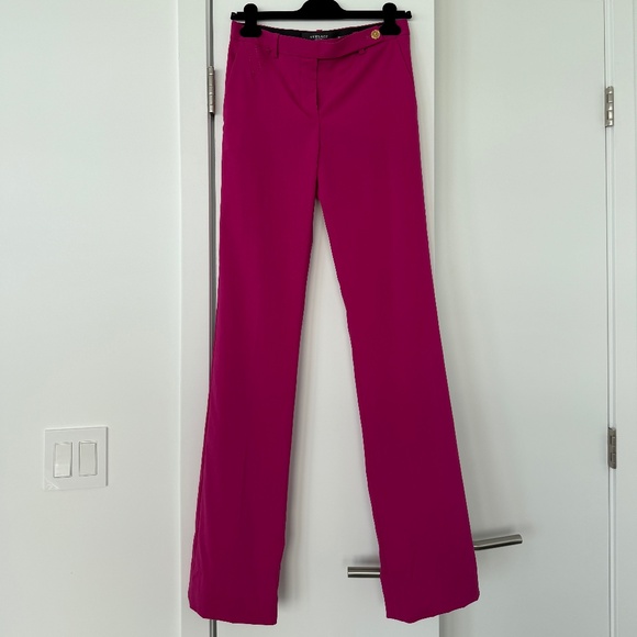 Pink Versace Low Rise pants - Picture 1 of 9